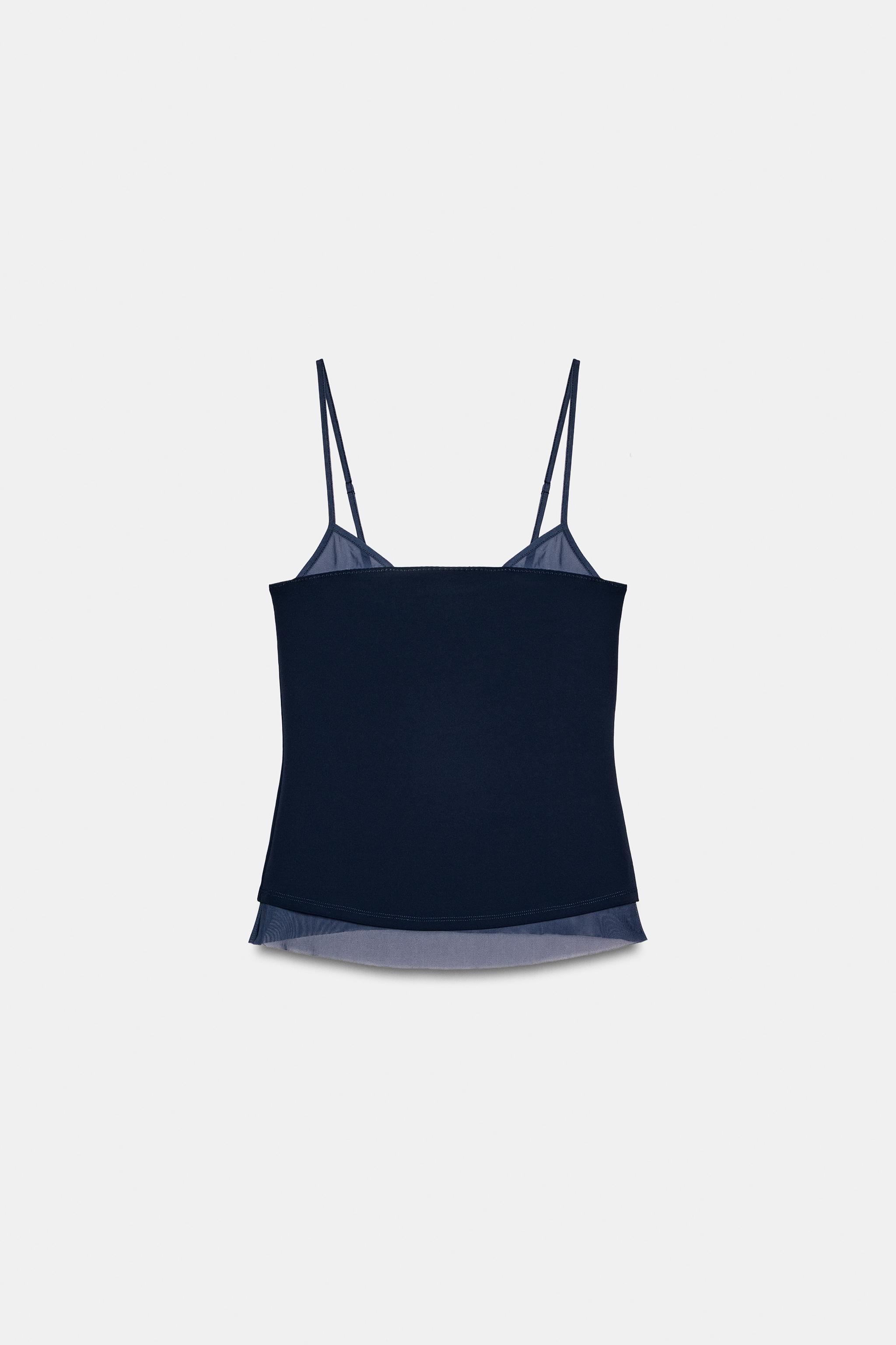 COMBINATION TULLE CAMISOLE